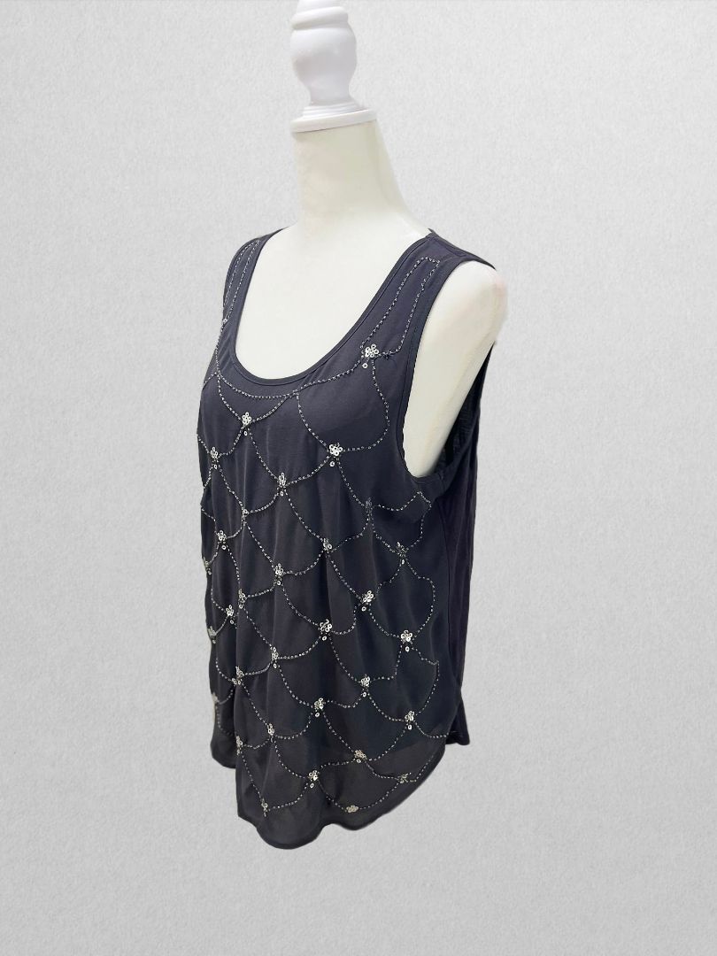 Juicy Couture Grey Sequin Tank