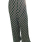 Jules & Leopold Green Multicolor Geometric Print Elastic Waist Pants