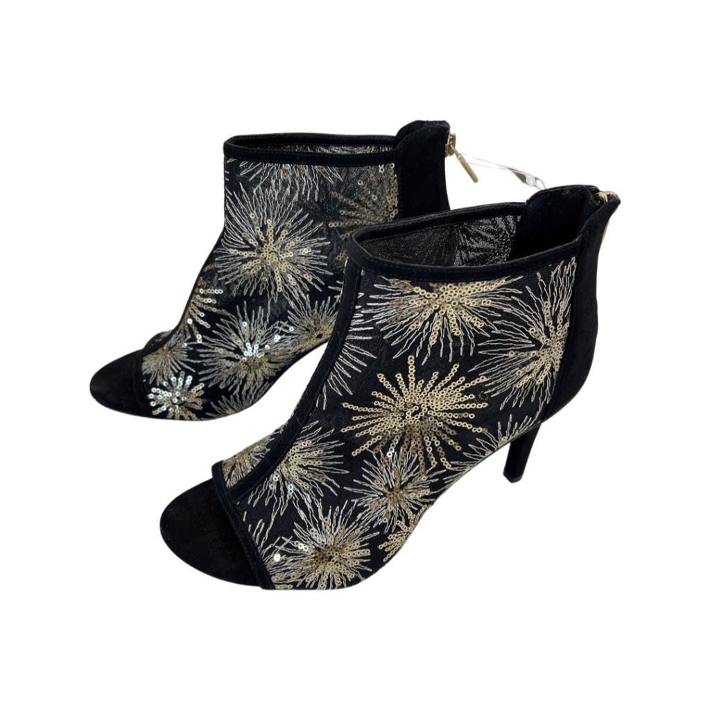 Kenneth Cole Reaction Black/Gold Sequin Boots