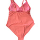 Kona Sol Peach V-Neck Swimsuit