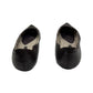 Libby Edelman Brown and Gold Flats