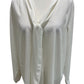 MLEBR White Long Sleeve Blouse With Tie