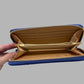 Magnifique Blue Zip Around Wallet
