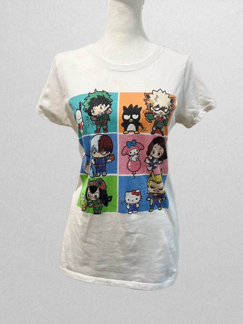 My Hero Academia Hello Kitty and Friends (2021) Sanrio White Tee