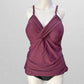 Coastal Rose Plum Tankini Swim Top