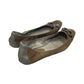 Nine West Beige Suede Flats with Silver Embellishment