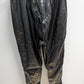 Black Faux Leather Elastic Waist Pants
