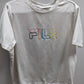 Fila White Short Sleeve Logo Tee