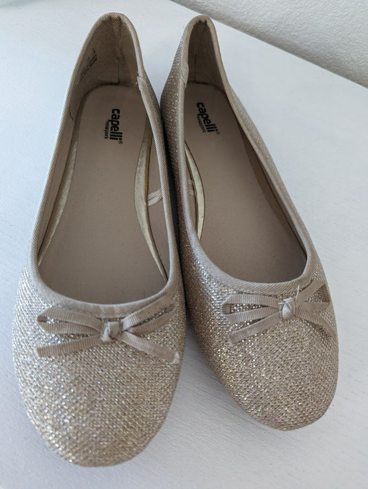 Capelli Gold Shimmer Flats