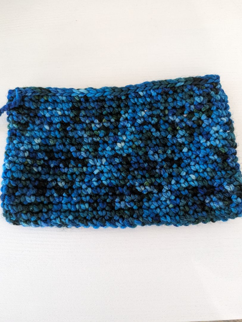 Recycled Threads Blue and Black Tablet Sleeve