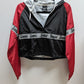 Thug Avenue Black/Red 'Savage' Baby Girl Crop Windbreaker