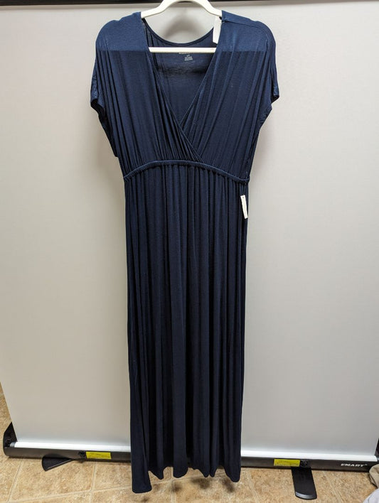 Amazon Essentials Navy Waisted Maxi Dress