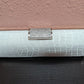 White Fabric Clutch with Silver Rhinestones