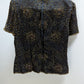 Stenay Black Blouse with Gold Beading