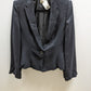Emporio Armani Black Slim Cut One Button Blazer
