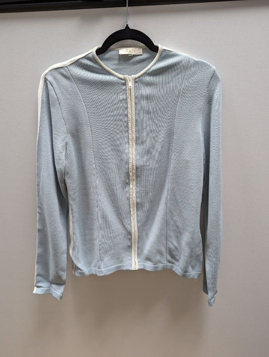 SLN Tricot Light Blue Jacket with White Trim