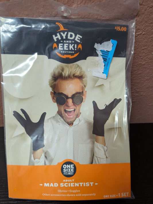 Hyde and EEK Boutique Brown "Mad Scientist" Gloves and Goggles Costume Accessory