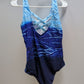 Danlai Ocean Blue Patterned Swim One Piece