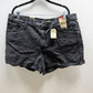 Levi Black High-Waisted "Mom" Denim Shorts