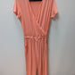 Pretty Garden Peach Jumpsuit with Drawstring