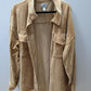 Arizona Jeans Tan/Brown Button Up Corduroy Jacket