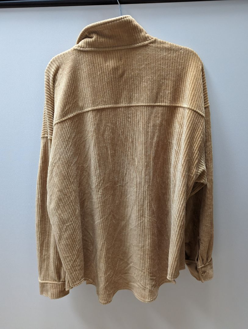 Arizona Jeans Tan/Brown Button Up Corduroy Jacket