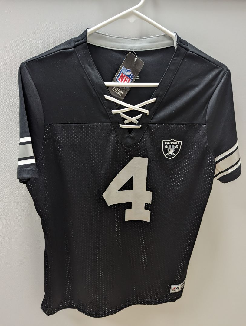 NFL Team Apparel Black Carr #4 Jersey