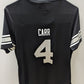 NFL Team Apparel Black Carr #4 Jersey