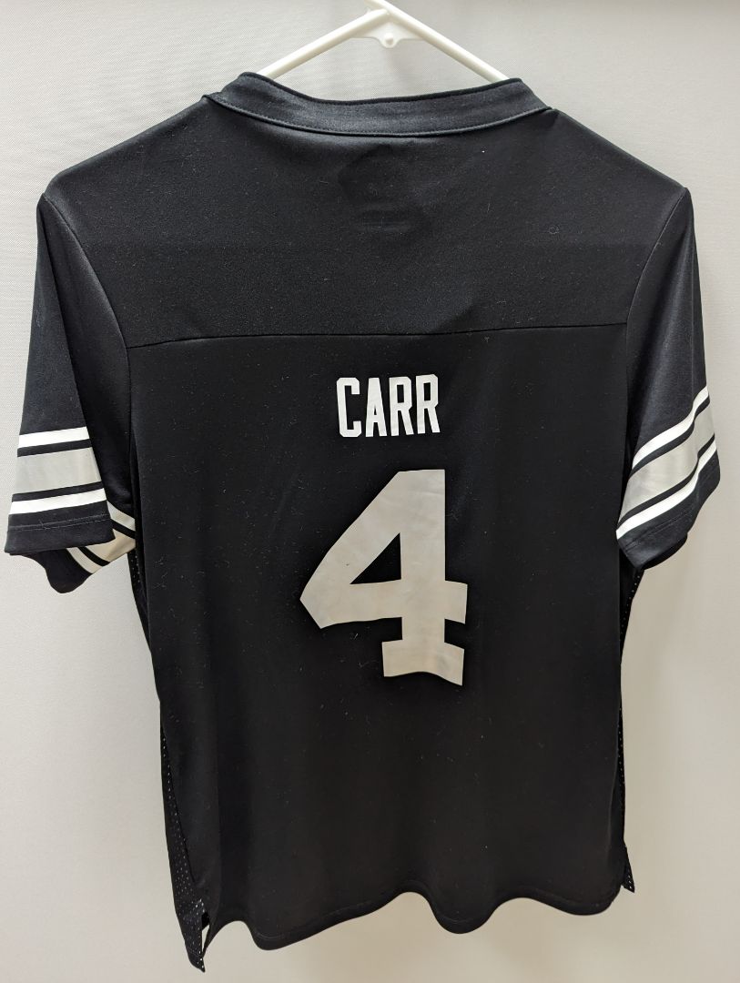 NFL Team Apparel Black Carr #4 Jersey