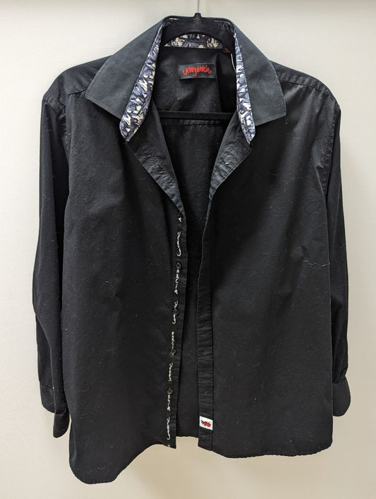 Jerry Garcia Black Button Up Dress Shirt