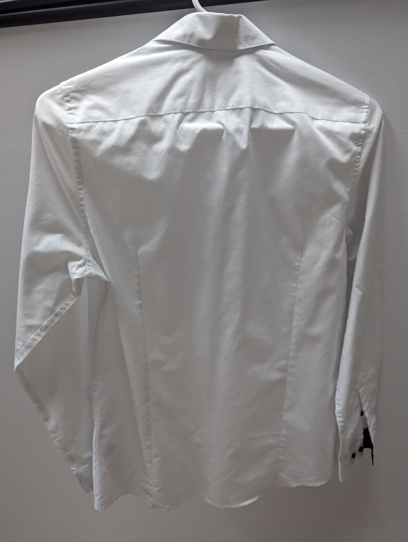 H&M White Button Down Slim Fit Dress Shirt