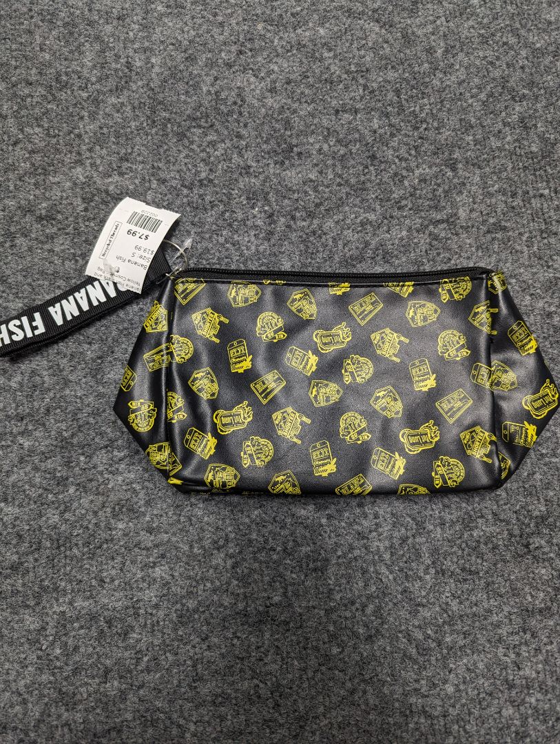 Banana Fish Black and Yellow Cosmetic Bag