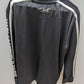 Karl Lagerfield Paris Black Zip Up Jacket With White Detailing