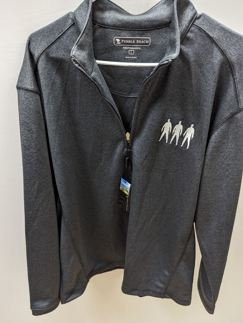 Pebble Beach Grey Quarter Zip Pullover/Jacket