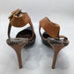 Steve Madden Black/Brown Snakeskin Heels