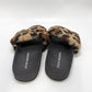 Steve Madden Black Sandal with Brown Leopard Strap