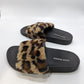 Steve Madden Black Sandal with Brown Leopard Strap