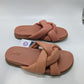 Universal Thread Pink Leather Braided Strap Sandal