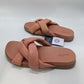 Universal Thread Pink Leather Braided Strap Sandal