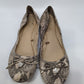 Vince Camuto Taupe Snakeskin Flat