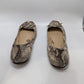 Vince Camuto Taupe Snakeskin Flat