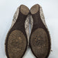 Vince Camuto Taupe Snakeskin Flat