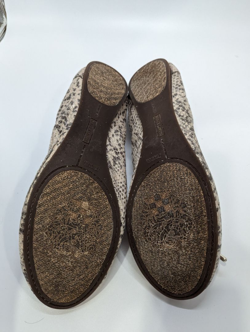 Vince Camuto Taupe Snakeskin Flat