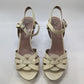 Vince Camuto Cream Snakeskin Heels