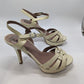 Vince Camuto Cream Snakeskin Heels