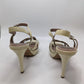 Vince Camuto Cream Snakeskin Heels