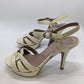 Vince Camuto Cream Snakeskin Heels