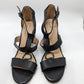 Antonio Melani Black Leather Olyvian Block Heels