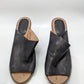 Madewell Black Leather Slipon Mule Sandal