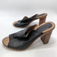 Madewell Black Leather Slipon Mule Sandal